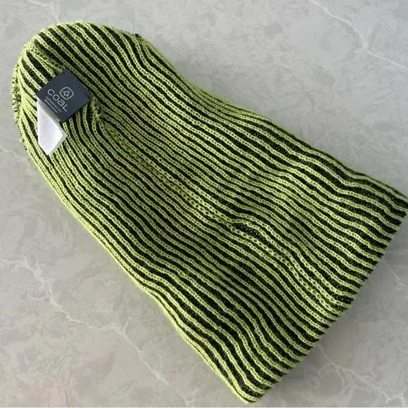 The Benny Ultra Tall Knit Beanie - Coal Headwear Knitted Long Beanie - Picture 10 of 16